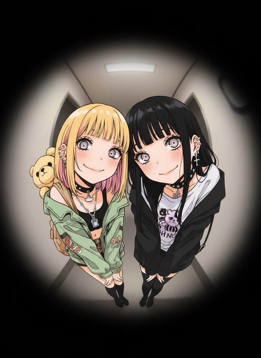 Fisheye Peephole Illustration