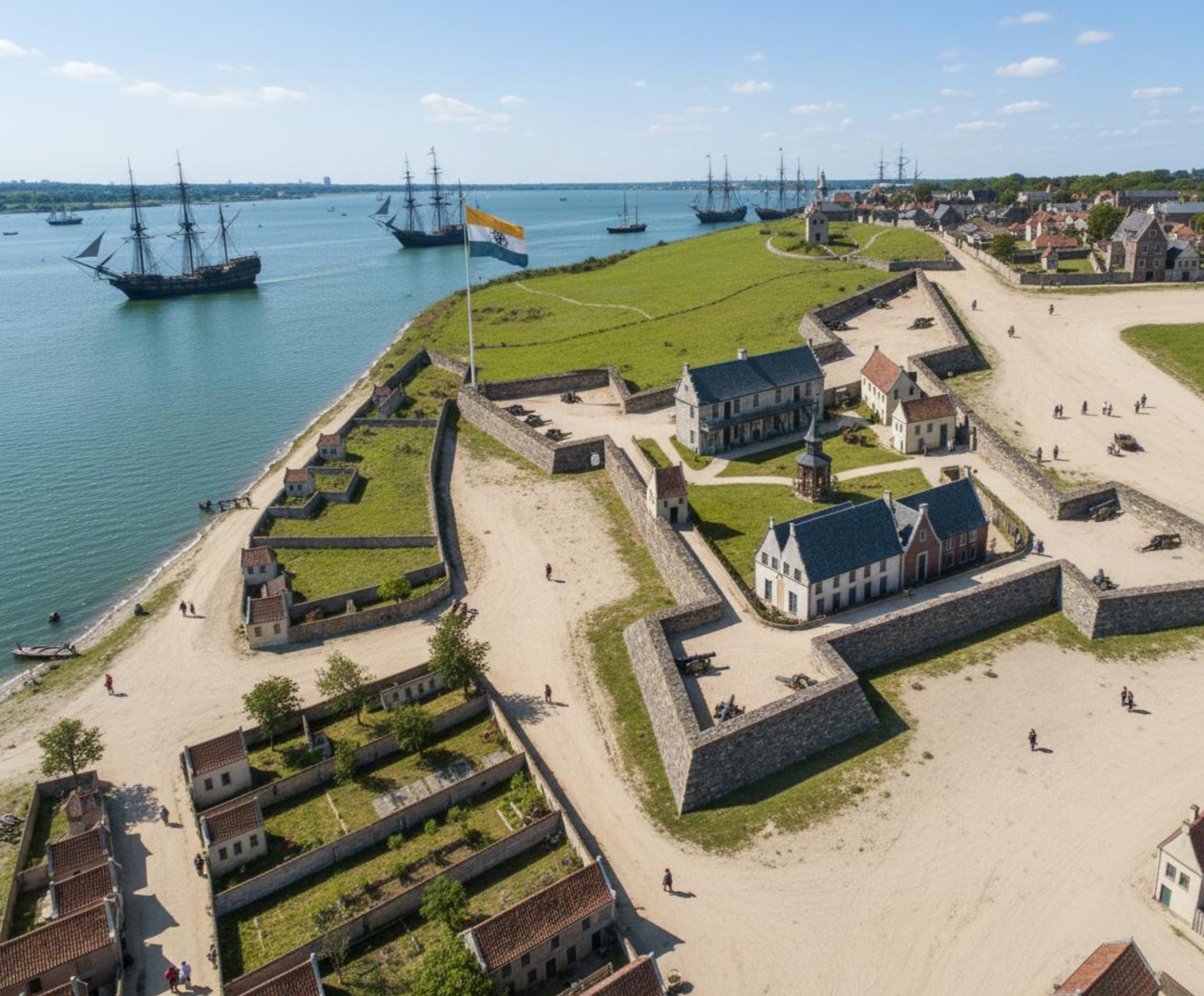 Ancient Map → Historical Scene Photo